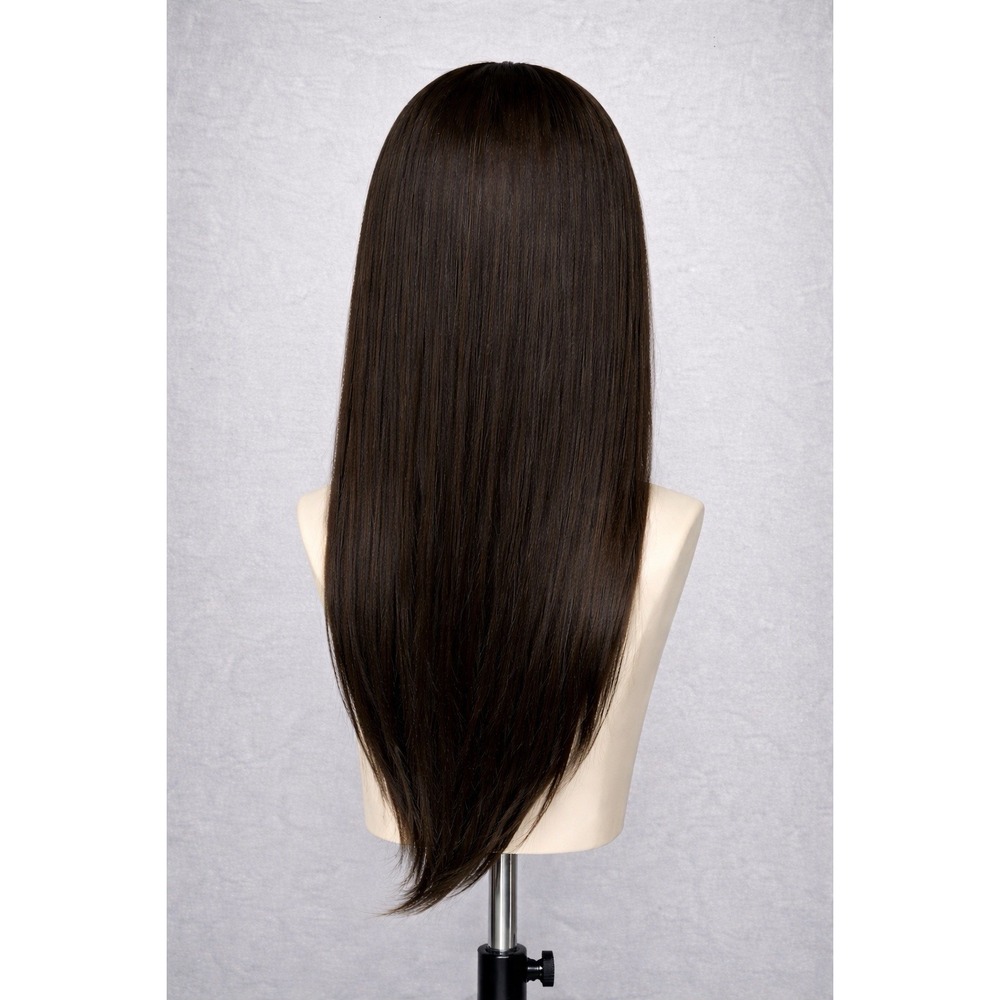 26" Lace Front Wig Body Darker Brown Synthetic Hair New‎ With Tag